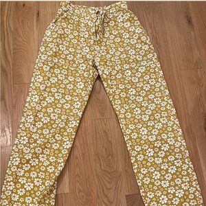 Big Bud Press Floral Pants - Yellow and White